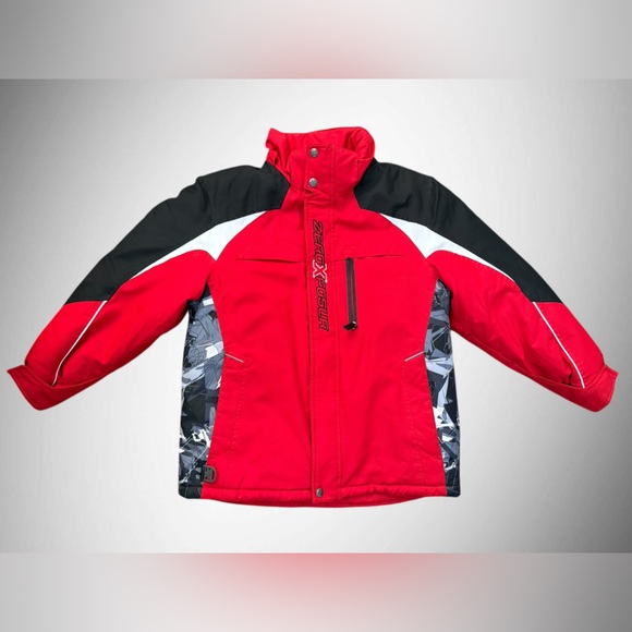 ZeroXposur Boys Youth Winter Ski Jacket Red Black Size M 10/12 No Hood - Picture 8 of 12